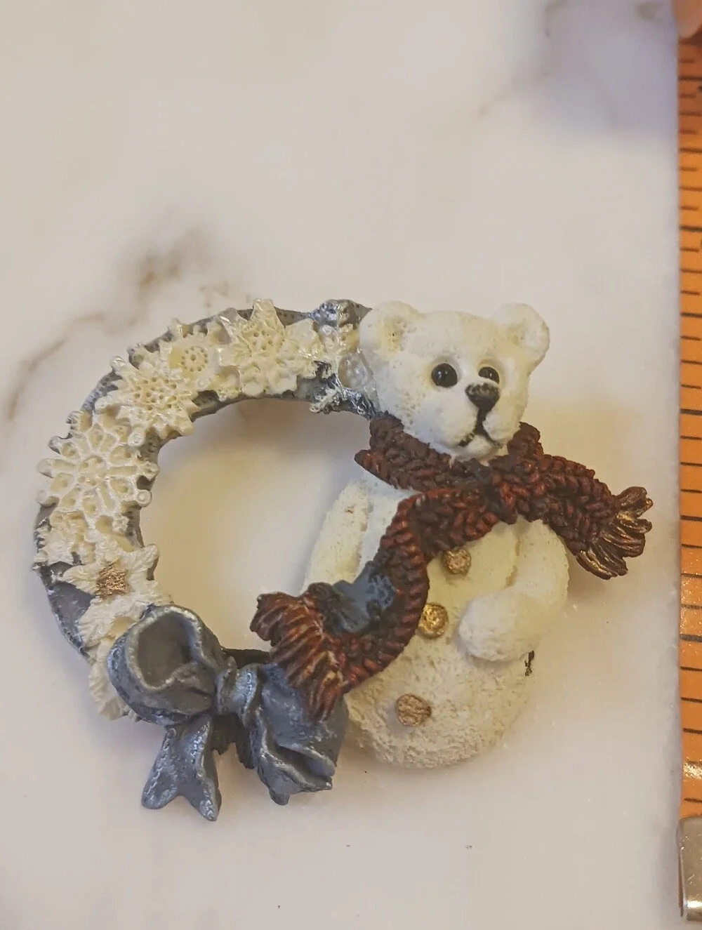 Boyd's Bear Christmas Pin, Vintage Jewelry